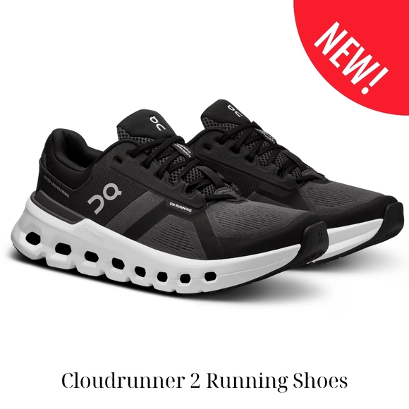 🆕On Women's Cloudrunner 2 Running Shoes Eclipse - Picture 1 of 7